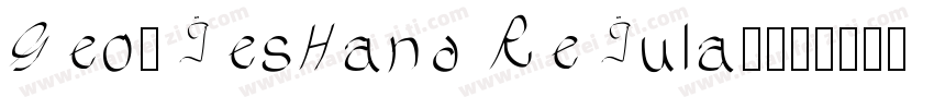 GeorgesHand Regular字体转换